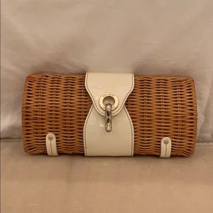 Kate Spade wicker clutch